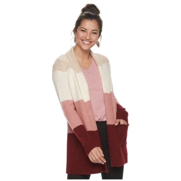 Sweaters | Sonoma Colorblock Cardigan 